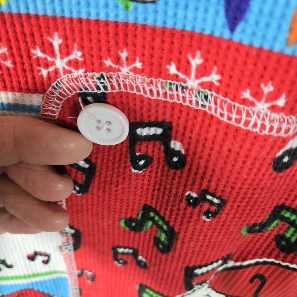 Buc-Ees Christmas One Piece Unionsuit Pajamas New - Picture 3 of 9
